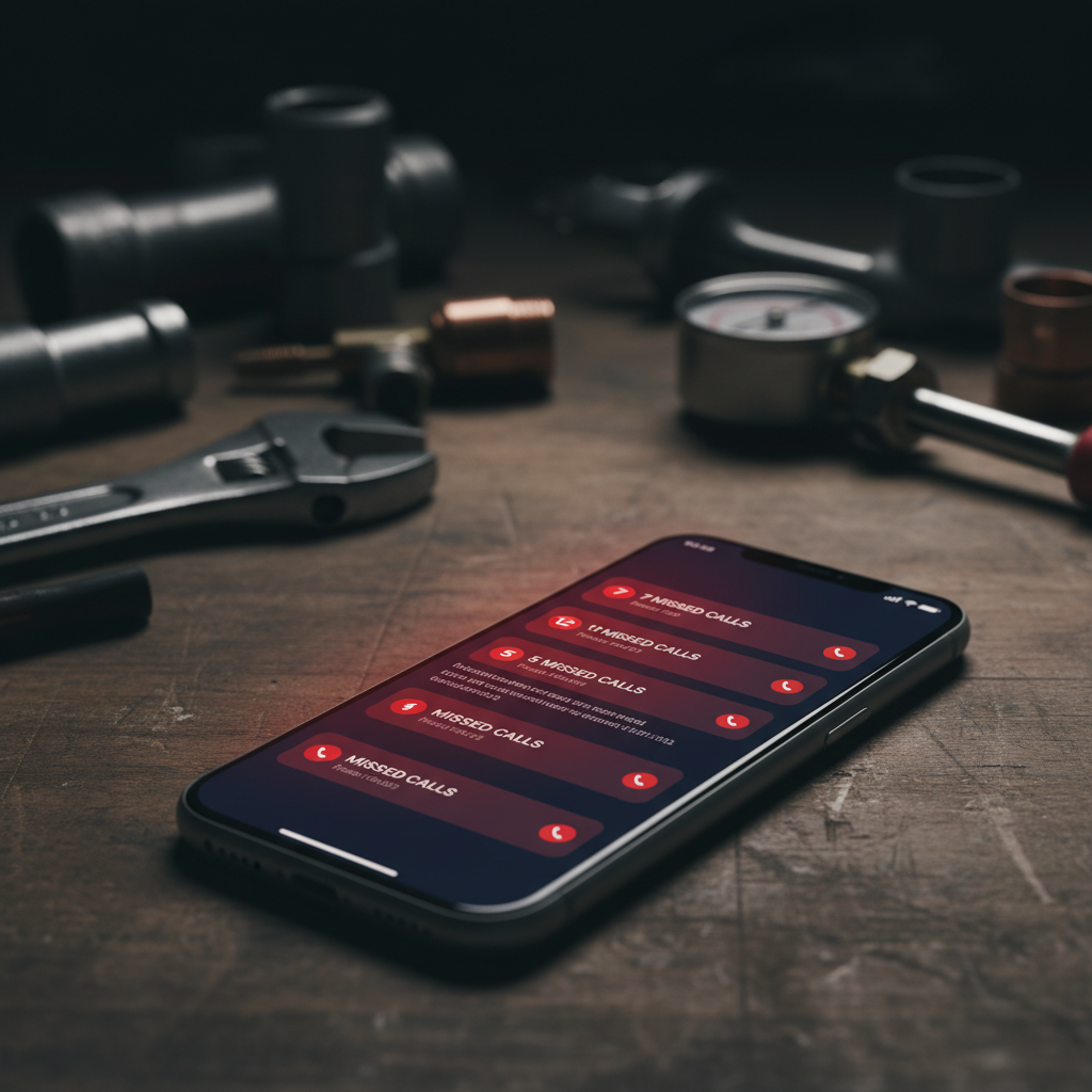 Phone showing missed calls